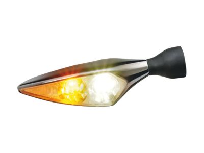652535 - KELLERMANN Micro Rhombus PL LED Turn Signal/Position Light Front Right Chrome Satin Clear LED