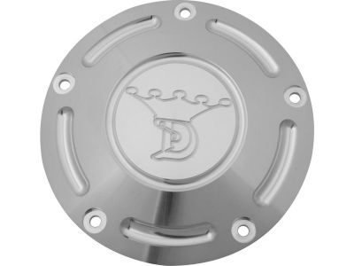 652577 - DUB Crown Logo Derby Cover 5-hole Polished