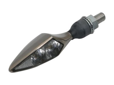 652593 - KELLERMANN Micro Rhombus DF Titan LED Turn Signal/Taillight/Brake Light Rear Left Titanium Polished Clear LED