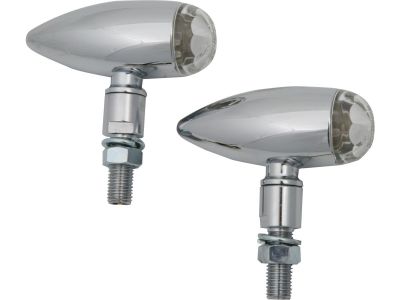 652780 - SHIN YO Micro Bullet LED Turn Signal Chrome Clear LED