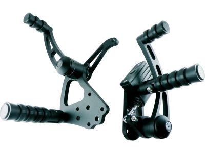 653436 - CCE Billet Forward Control Kit Black 3/4