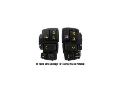 653704 - CCE Complete Switch Housing Kit Chrome, Backlight Complete Handlebar Switches wih Backlight