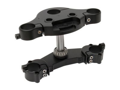 654165 - ARLEN NESS 7 and 7 Raked Triple Tree, Black Raked Triple Tree Kit