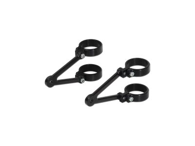 655828 - LSL Fork Side Mount Headlight Bracket Short Black