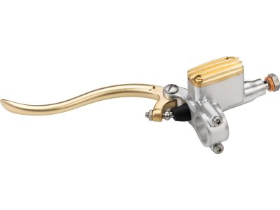 655830 - KUSTOM TECH Deluxe Clutch Master Cylinder Kit Brass Satin Lever and Ma...