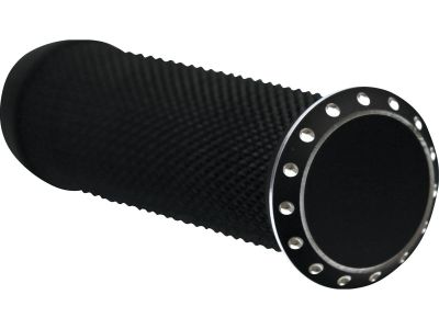 656230 - Thunderbike Drilled Base Grip and Footpeg Toppers Bi-Color Anodized