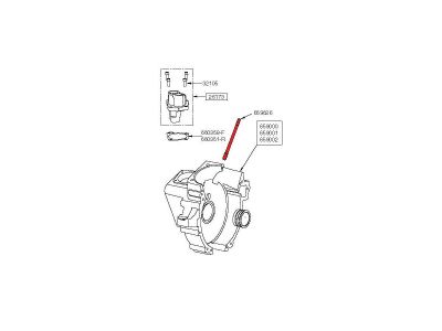 659626 - RevTech CYL. STUDS 3/8 X 7/16 X 6.70" Cylinder Studs
