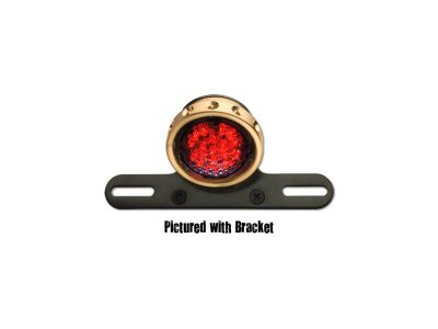 668612 - CCE Retro Drilled LED Rücklicht without Bracket Brass Brass Red LED