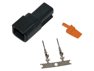 670826 - NAMZ Connector Deutsch DTM 2-Position Black Male Black