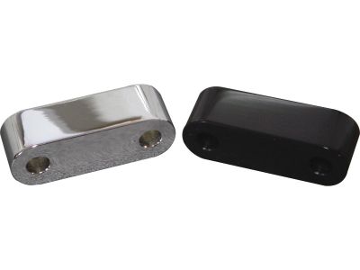 681230 - Braun's Twinparts Forward Control Spacer Bracket 24,9 mm Black Right