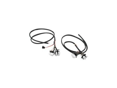 681245 - DAYTONA Complete Handlebar Wire Harness with Chrome Switches Wire Harness Switch Kit