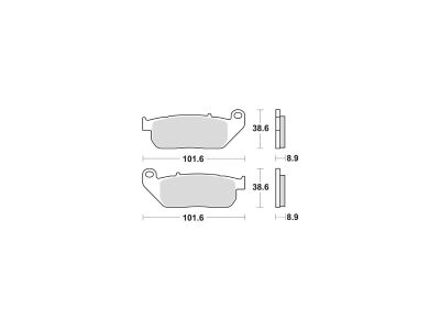 681327 - TRW Lucas Sinter Street Replacement Brake Pads Sinter Front