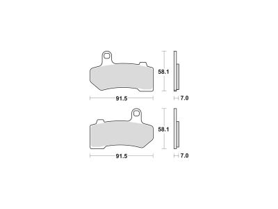 681328 - TRW Lucas Sinter Street Replacement Brake Pads Sinter Front