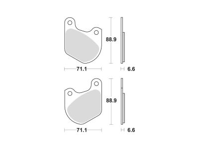 681329 - TRW Lucas Organic Replacement Brake Pads Organic Rear