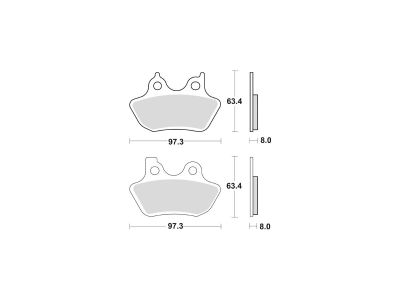 681331 - TRW Lucas Sinter Street Replacement Brake Pads Sinter Front