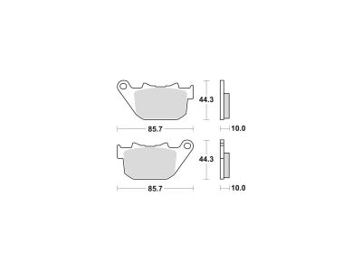681335 - TRW Lucas Sinter Street Replacement Brake Pads Sinter Rear