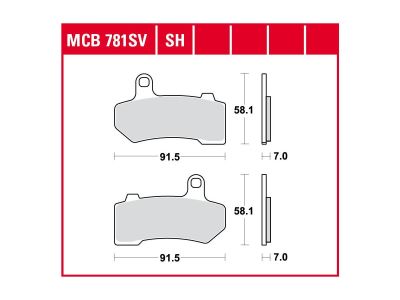 681336 - TRW Lucas Sinter Street Replacement Brake Pads Sinter Rear