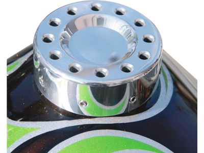 683075 - EASYRIDERS Drilled Gas Cap Cover Polished