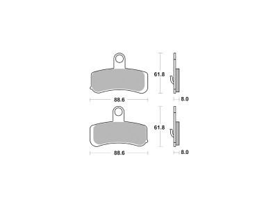 683383 - TRW Lucas Sinter Street Replacement Brake Pads Sinter Front