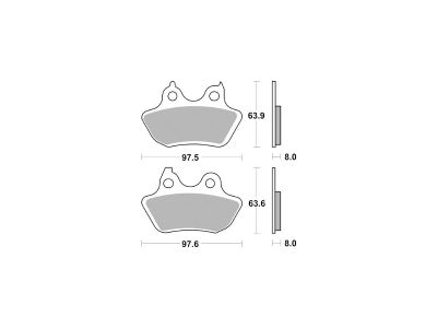 683387 - TRW Lucas Sinter Street Replacement Brake Pads Sinter Rear