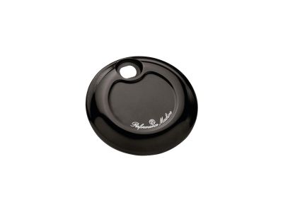 684389 - PM Fluted Fuel Door Cover for Touring Black Satin
