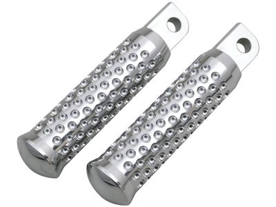 684754 - CYCLE KRAFT Dimpled Foot Pegs Rider Pegs Chrome
