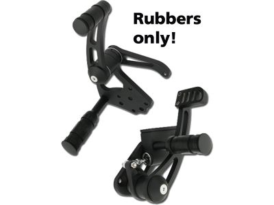 685358 - CCE Billet Forward Control Kit Replacement Rubber Set Black