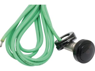 686005 - CCE 1/4" Custom Stainless Steel Push Button Black