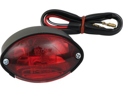 686605 - CCE Micro Cateye Taillight Without license plate bracket Black Dual Filament