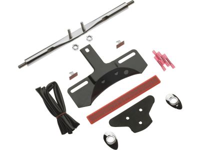 688135 - CCE Rear Turn Signal Relocation Kit with License Plate Mount With license plate mount Chrome