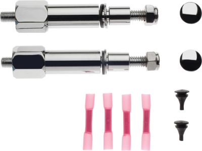 688136 - CCE Round Support Stud Turn Signal Relocation Kit Chrome