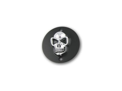 688216 - CCE Skull Point Cover 2-hole, horizontal Black Chrome