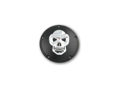 688221 - CCE Skull Derby Cover 3-hole Black Chrome
