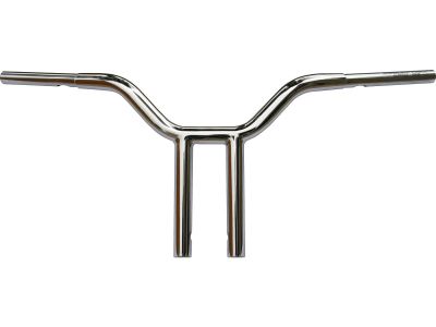 693592 - Wild1 12 Chubby MX Street Fighter Handlebar Non-Dimpled 3-Hole Chrome 1 1/4" Throttle By Wire Throttle Cables