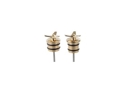 696050 - KUSTOM TECH Spinner Oil Tank Plug Brass Polished