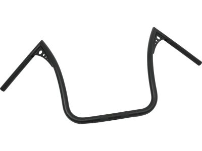 697162 - SANTEE 15 Bonanza II Wide Handlebar Dimpled 3-Hole Black Powder Coated 1" Throttle Cables