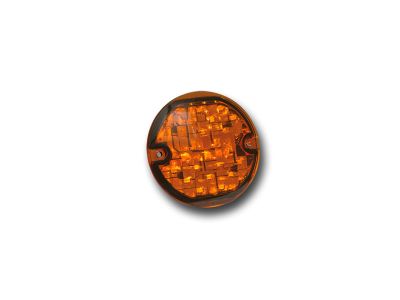 775440 - Küryakyn Flat-Style Turn Signal Insert Chrome Amber LED