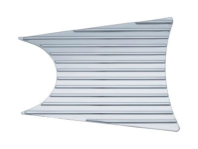 776062 - Küryakyn Finned Mid Primary Accent Chrome