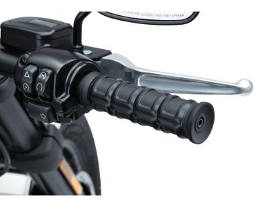776675 - Küryakyn Dillinger Grips Black Satin 1" Throttle By Wire