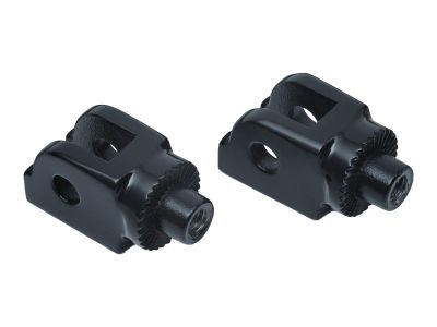 778946 - Küryakyn Splined Peg Adapters Gloss Black Gloss