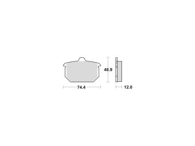 84564 - TRW Lucas Organic Replacement Brake Pads Organic Rear