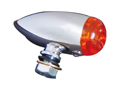 87007 - SHIN YO Micro Bullet Turn Signal Chrome Amber Halogen