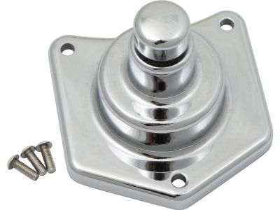 888386 - CUSTOM CYCLE Solenoid Housing Chrome Solenoid Starter Button