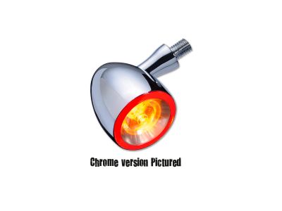888419 - KELLERMANN Bullet 1000 PL LED Turn Signal/Position Light Chrome Satin Yellow LED