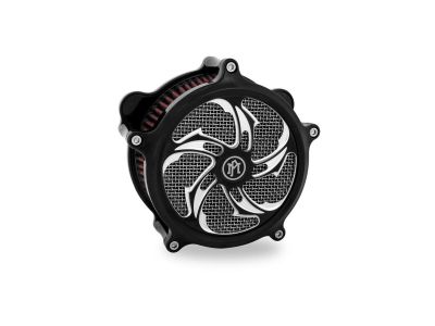 889682 - PM Rival Air Cleaner Cover Contrast Cut Platinum Black