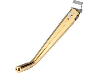 890500 - KUSTOM TECH Weld-On Diamond Kickstand Billet Brass Polished Finish