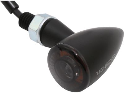 890760 - HIGHSIDER Apollo Bullet LED Turn Signal Black Anodized Smoke LED