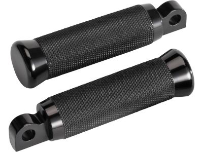 890918 - Rick's Knurled Foot Pegs for Sportster 48 and 72 Models Black, Anodize...
