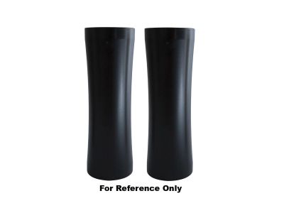 894370 - FLYWHEEL Curved Upper Fork Cover Black Powder Coated Satin Wrinkled