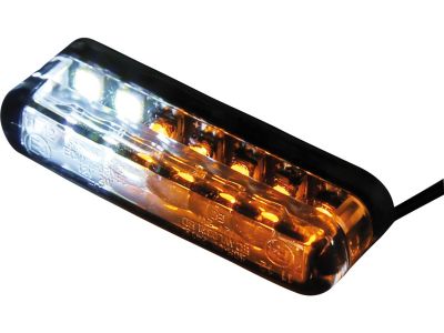 894441 - SHIN YO Shorty LED Turn Signal/Position Light Height(mm): 8 , Width(mm): 40 , Depth(mm): 13 , Approved for horizontal installation Smoke LED